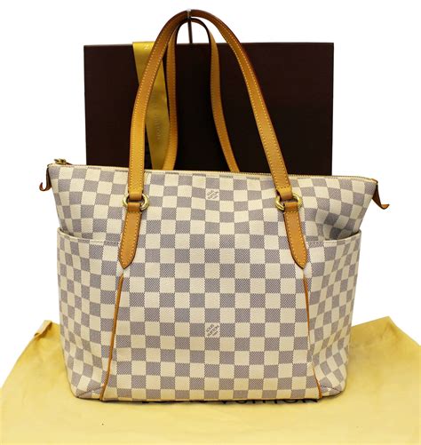 louis vuitton damier azur totally pm shoulder tote|louis vuitton graceful mm size.